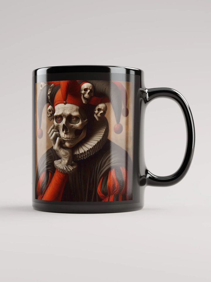Thoughtful Jester Skeleton Mug product image (1)