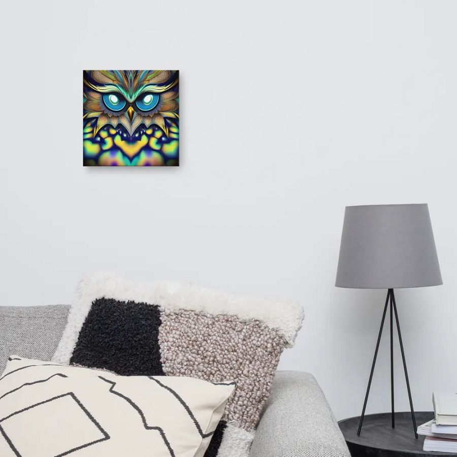 Fantasy Fractal Owl Art - v12 product image (10)