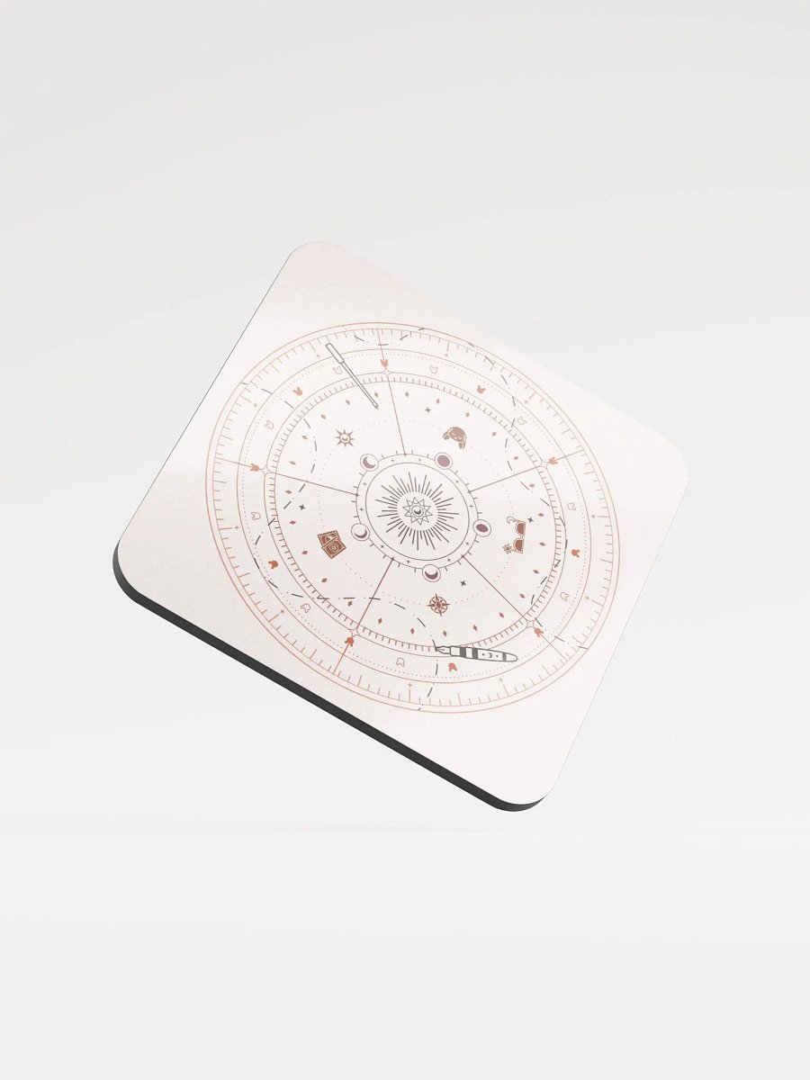 Light Academia Cork Coaster product image (1)