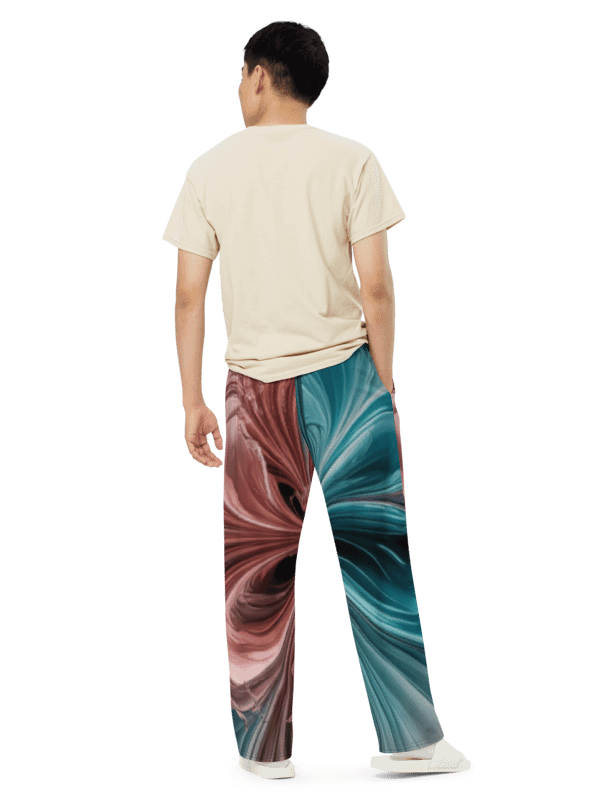 Liquid Color PT, Unisex Wide Leg Pants product image (4)