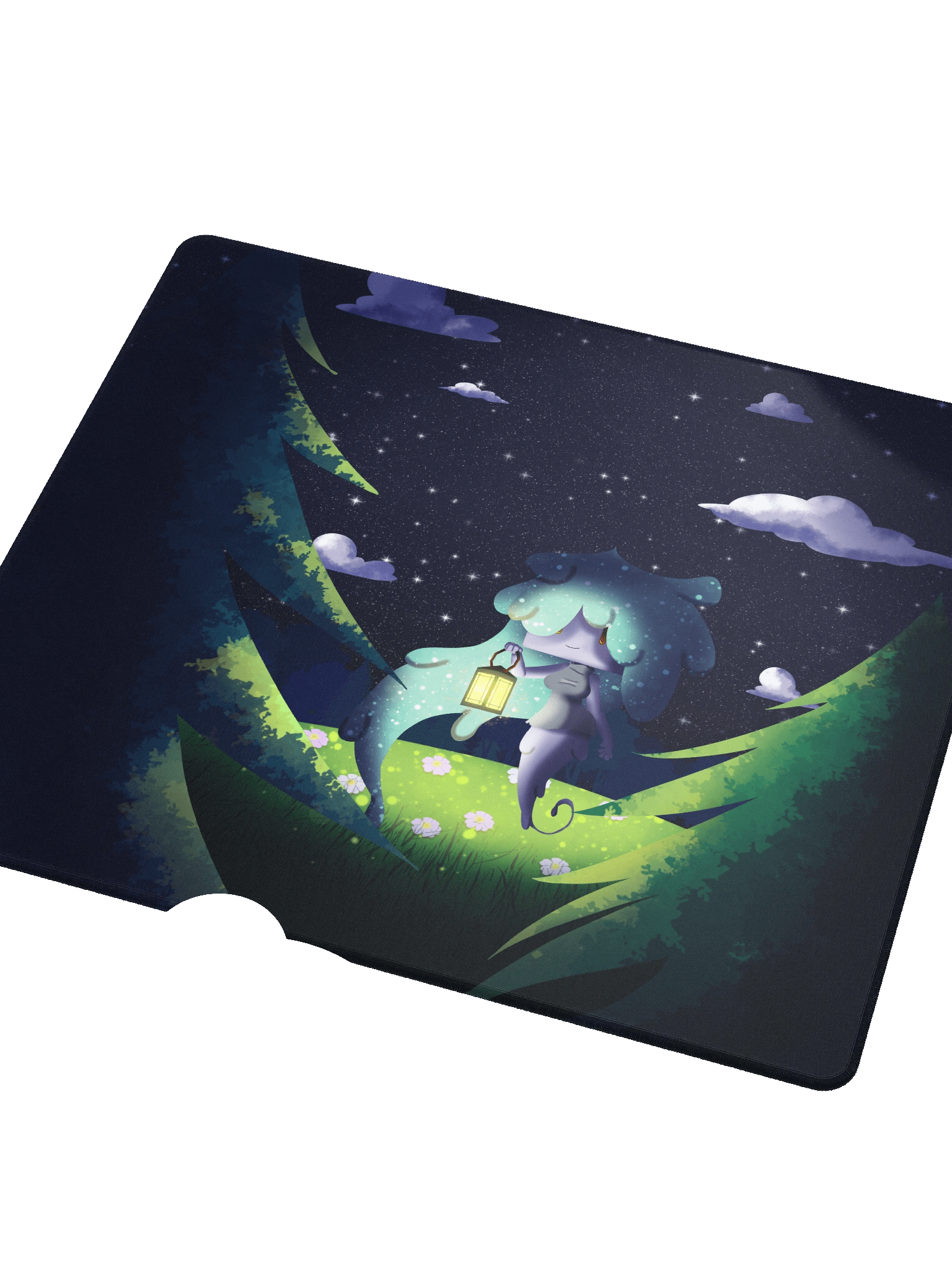 Cute Chibi Ghost Gaming Mouse Pad product image (3)
