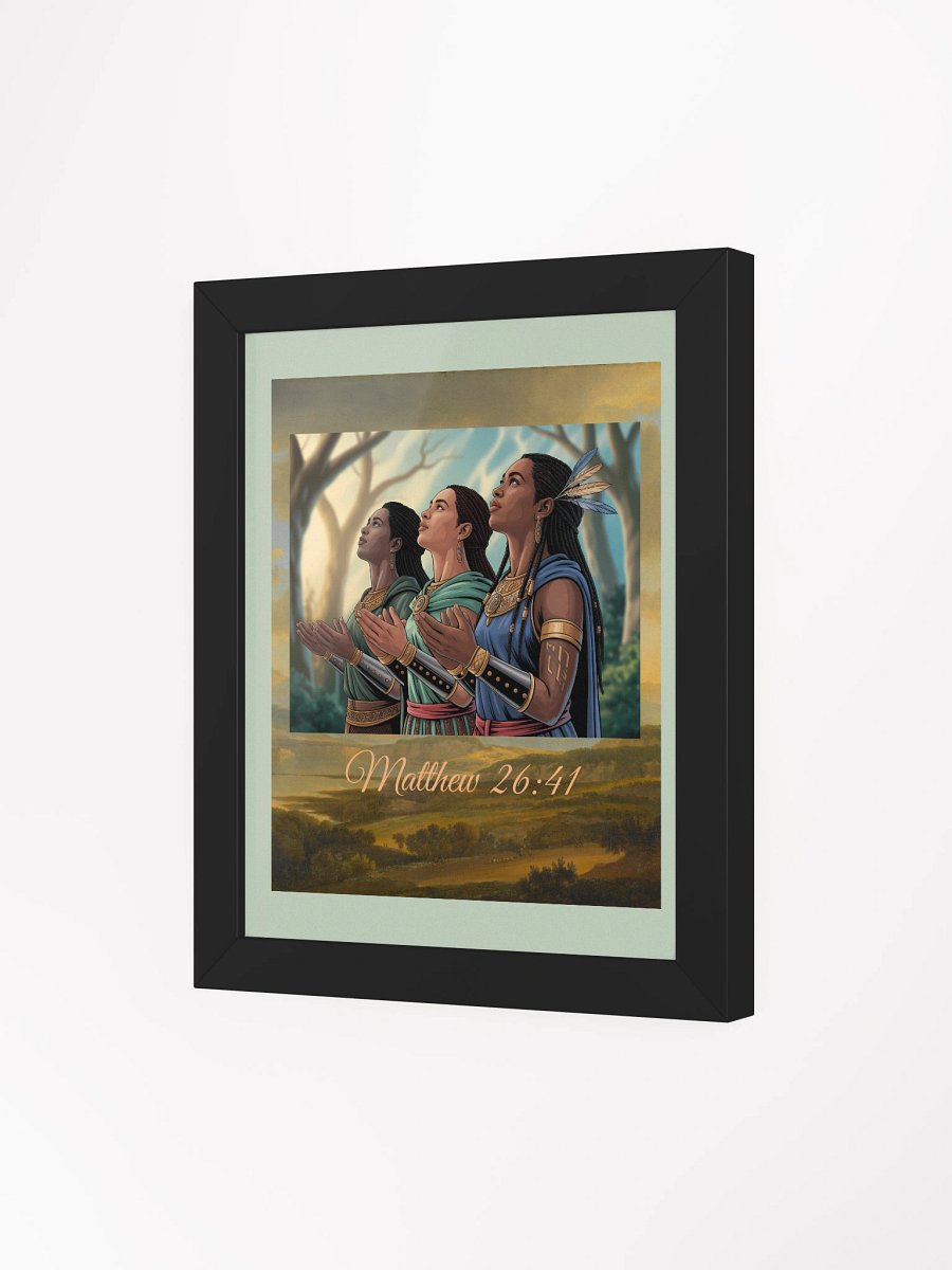 The Power Of Prayers Christian Framed Matte Poster. product image (3)