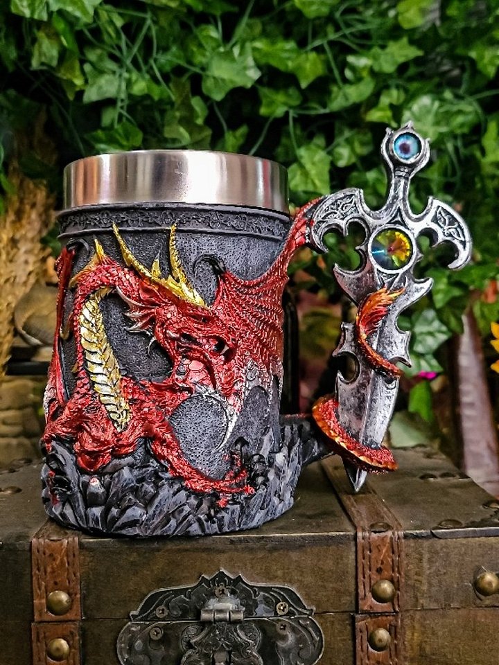 The Armored Kingdom Red Sentinel Dragon Mug product image (1)