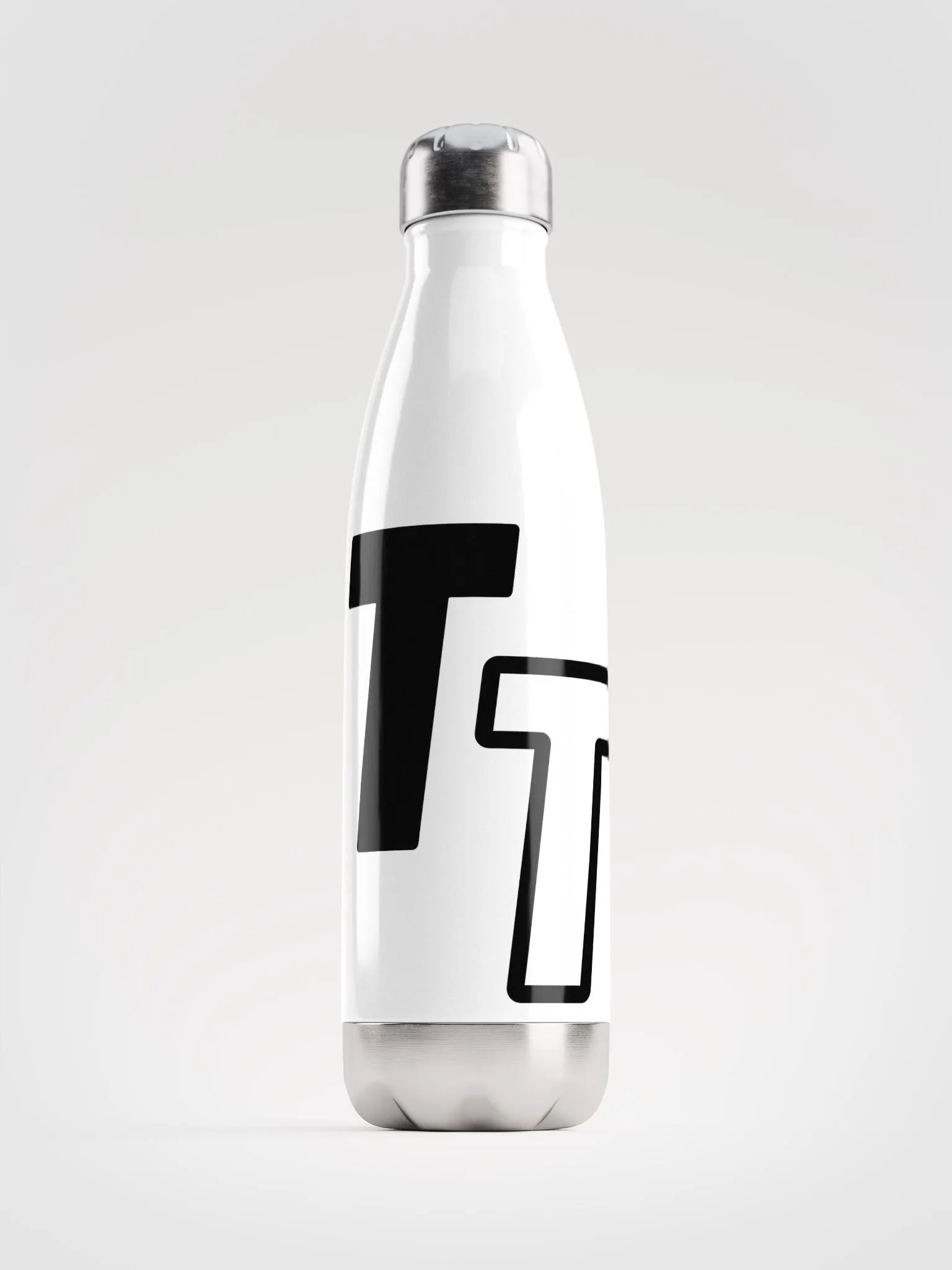 Trendy Stainless Steel Water Bottle - White product image (2)