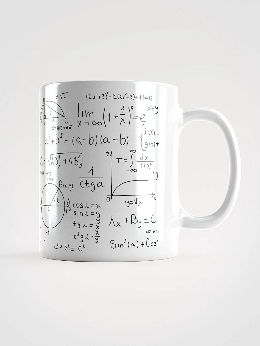 Algebraic Equation Black Shiny white Mug product image (1)