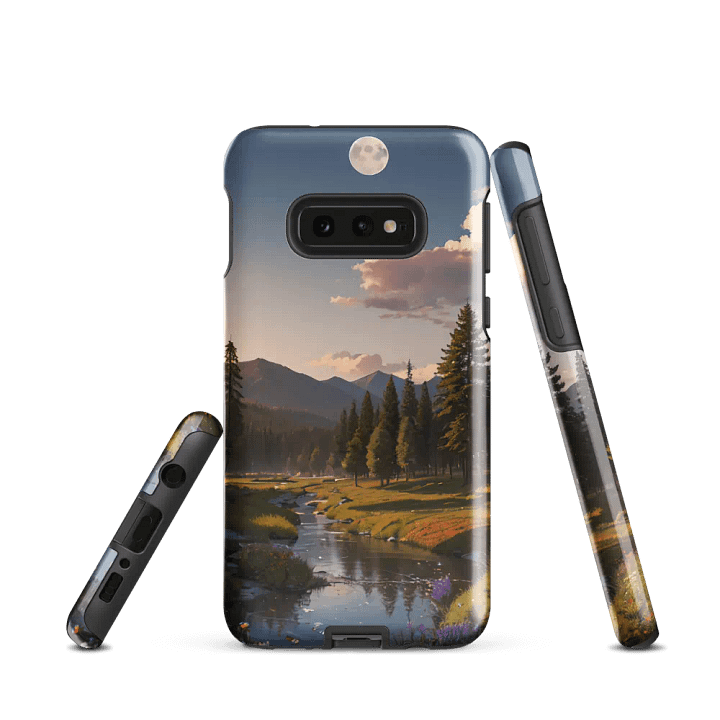 River Valley Samsung Tough Case - Tranquil Mountain Landscape Design product image (2)