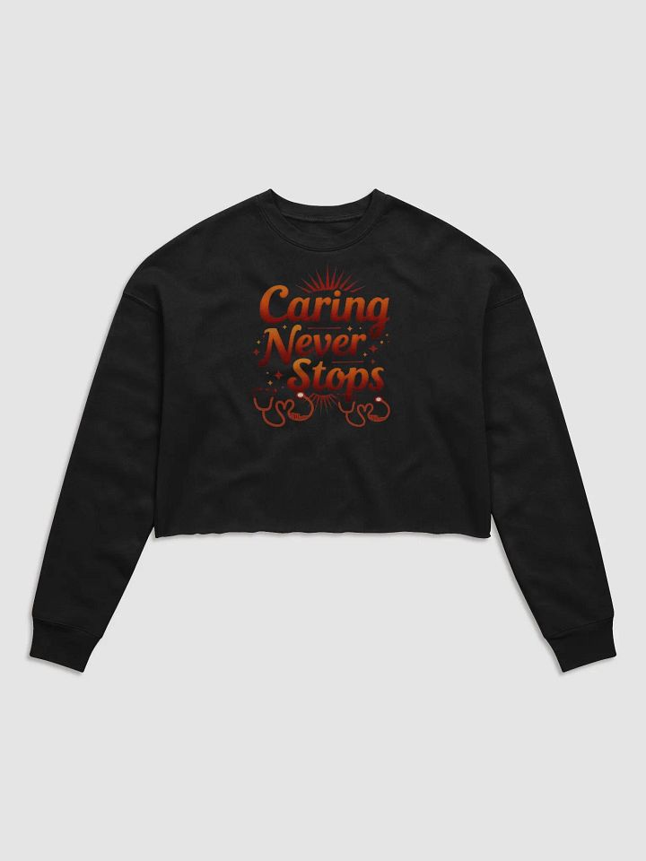 Nurse Appreciation Fleece Crop Sweatshirt product image (1)