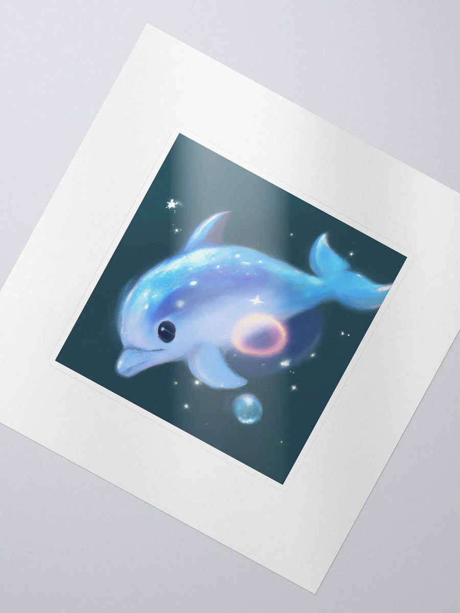 Cute Galactic Dolphin Sigma Sticker product image (2)
