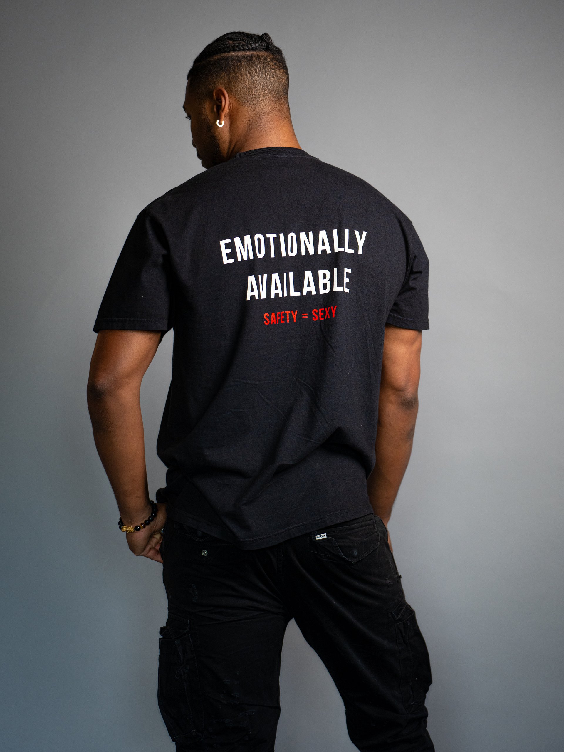 Emotionally Available Tee – Safety Equals Sexy product image (1)