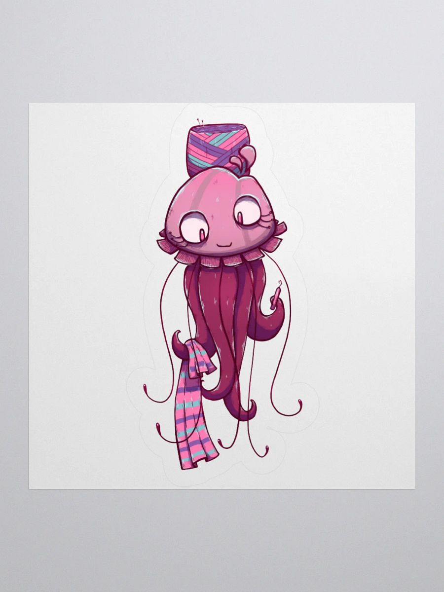 Crafty Crochet Jellyfish Sticker! product image (3)