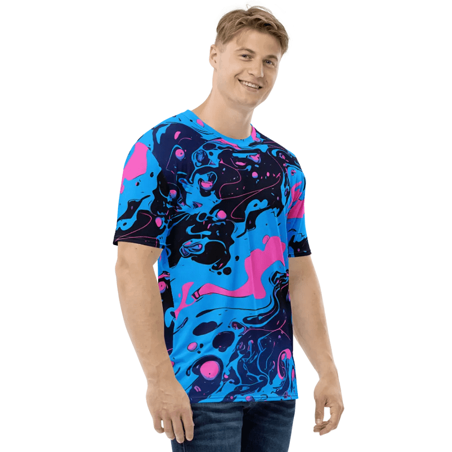Vibrant Marbled Men's T-Shirt product image (5)