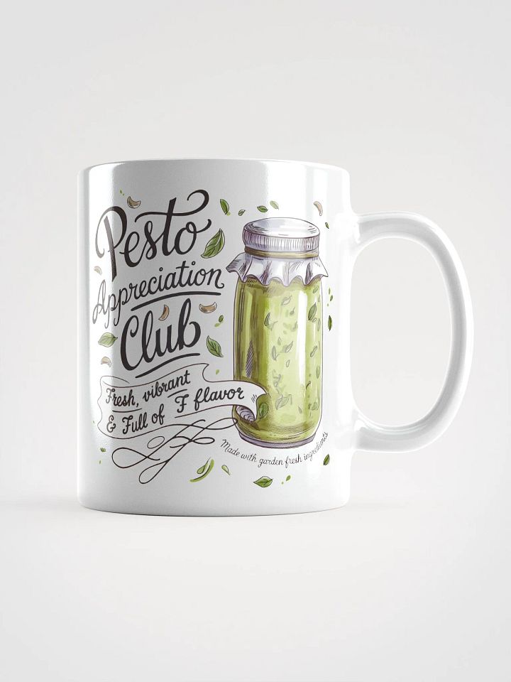 Pesto Appreciation Club White Glossy Mug product image (1)