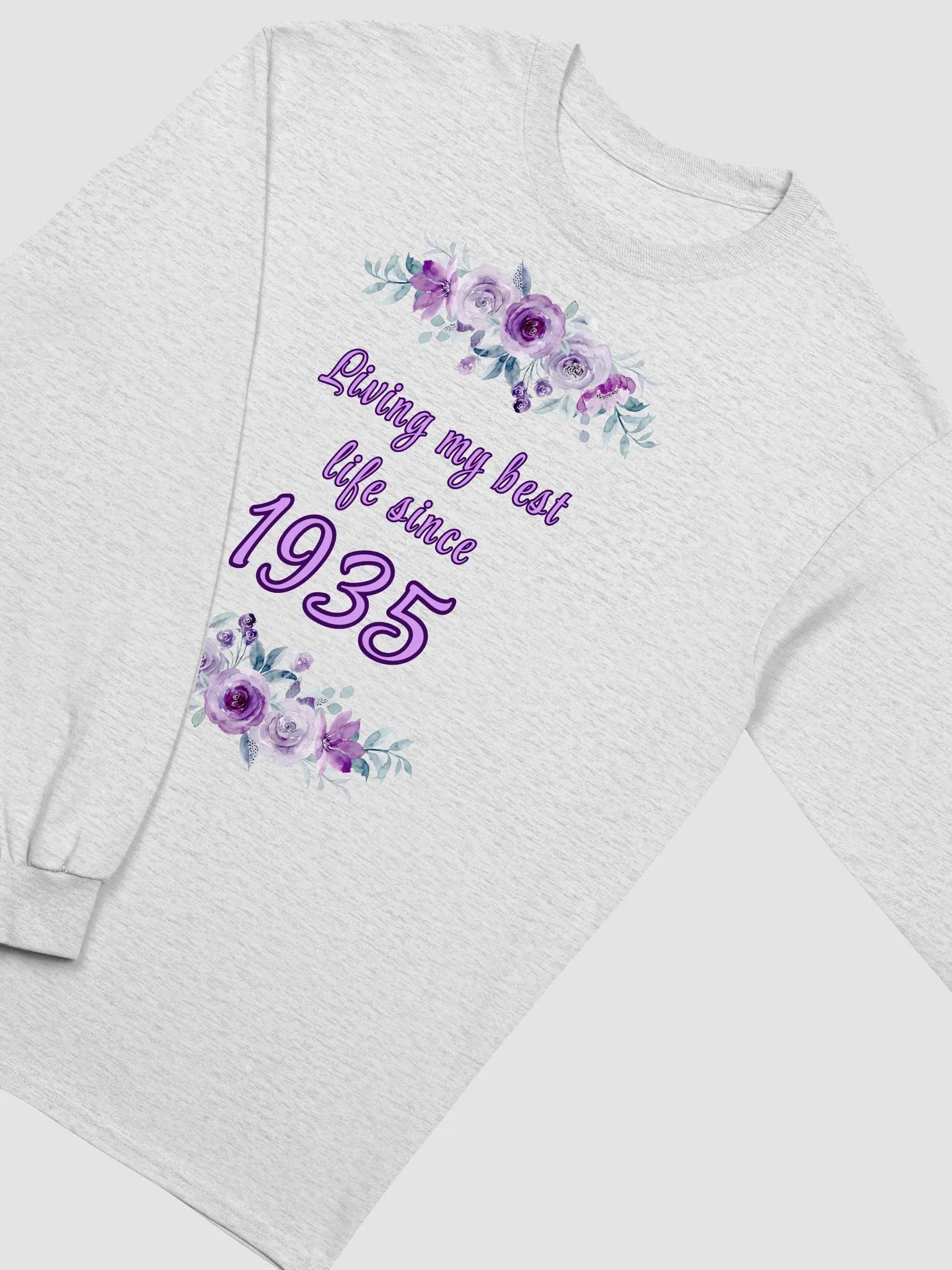 Floral Best Life since 1935 Long Sleeve Tee product image (2)