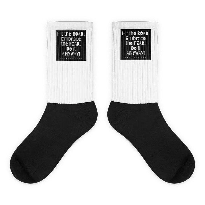 EMBRACE THE FEAR • BLACK & WHITE SOCKS product image (1)