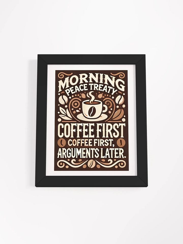 Morning Peace Treaty Poster – Coffee-Lovers' Declaration product image (2)