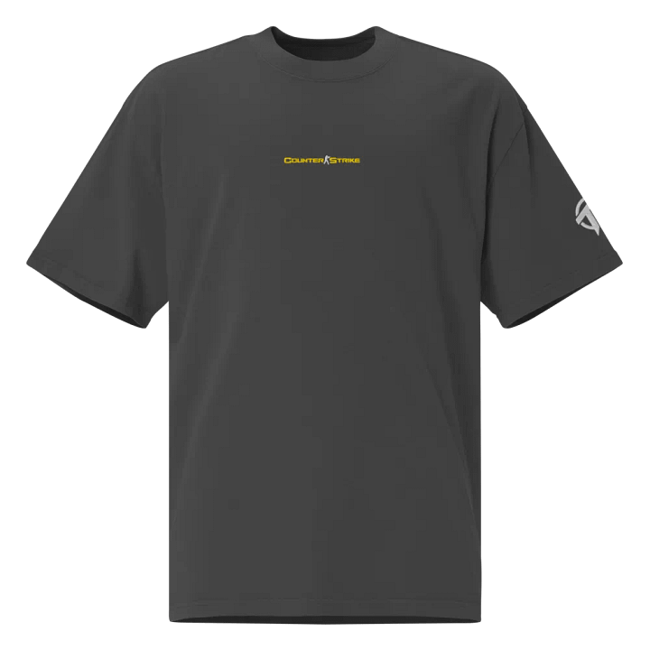 TopFrag™ CS 1.6 Vintage Style – Embroidered Faded Oversized Tee product image (1)