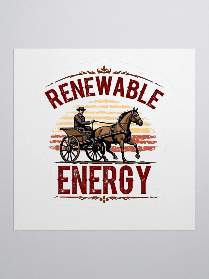 Renewable Energy Carriage Kiss Cut Stickers product image (1)