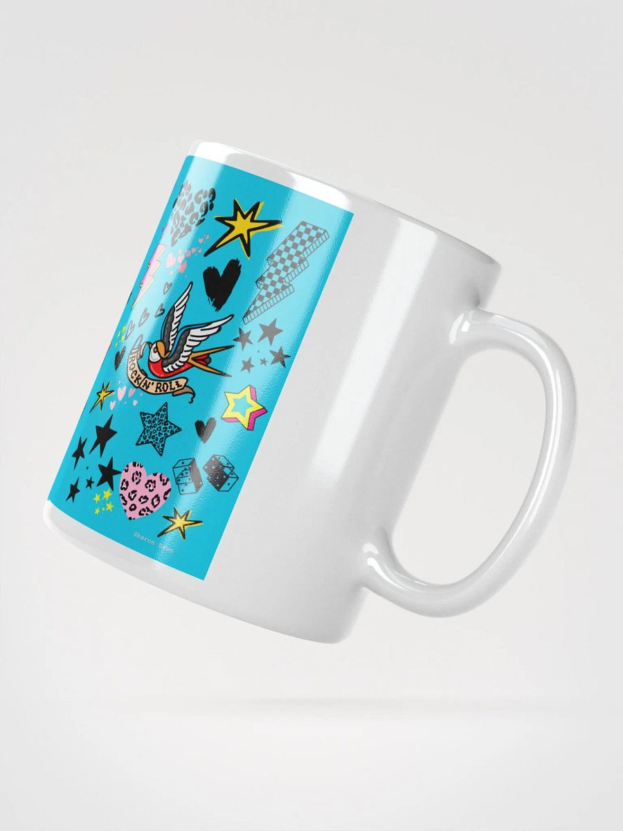 Rock N Roll Tattoo Print Mug - 3 sizes available product image (2)
