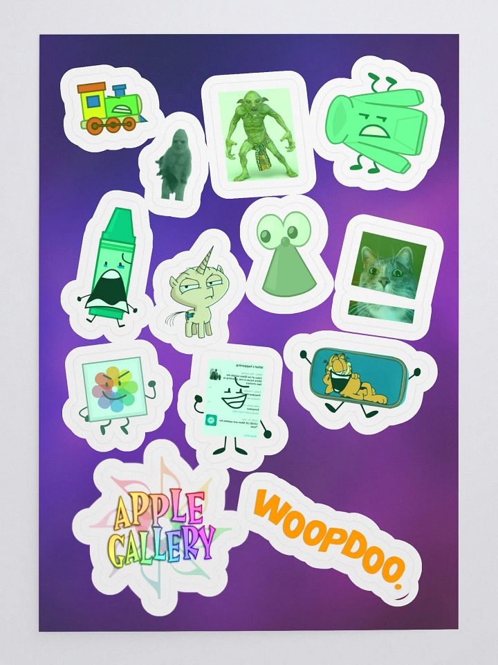 10 Years Sticker Sheet - GREEN product image (1)