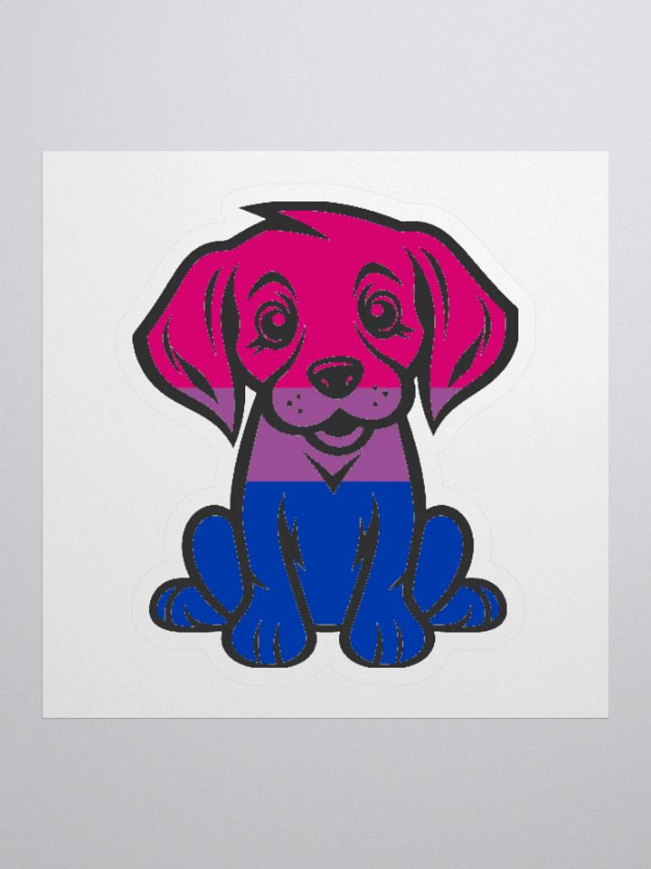 Bisexual Pride Puppy Sticker product image (1)