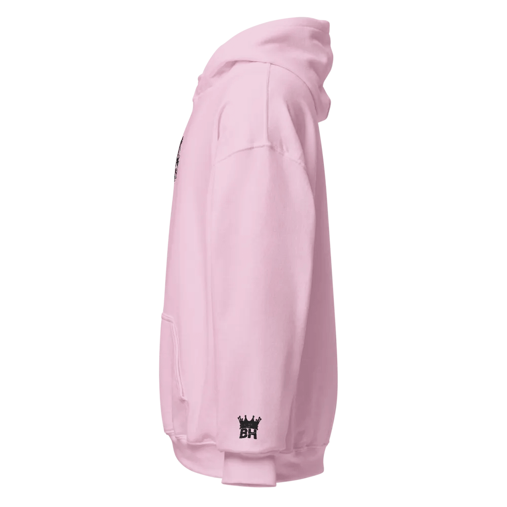 Box Head Embroidered Floral Logo Pink Hoodie product image (2)