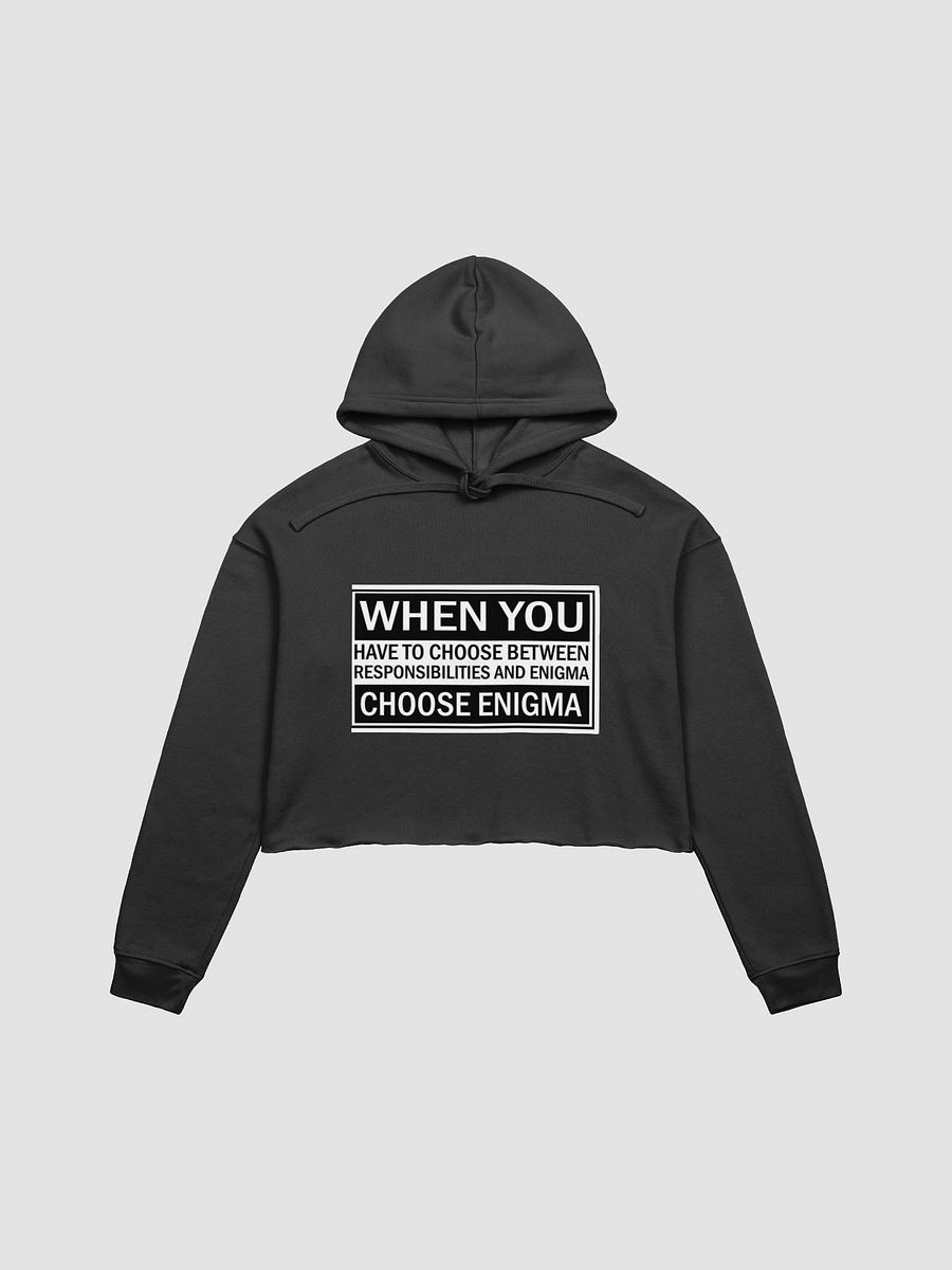 ENIGMAS Bella+Canvas Fleece Crop Hoodie product image (1)