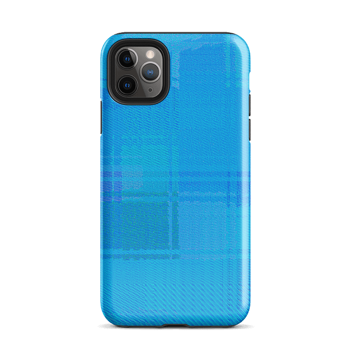 Blue Grid Abstract Tough Case for iPhone® product image (26)