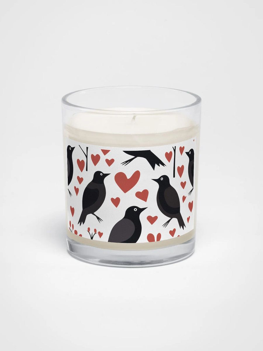🌙 Enchanting Black Birds & Red Hearts Soy Candle 🕯️ product image (1)