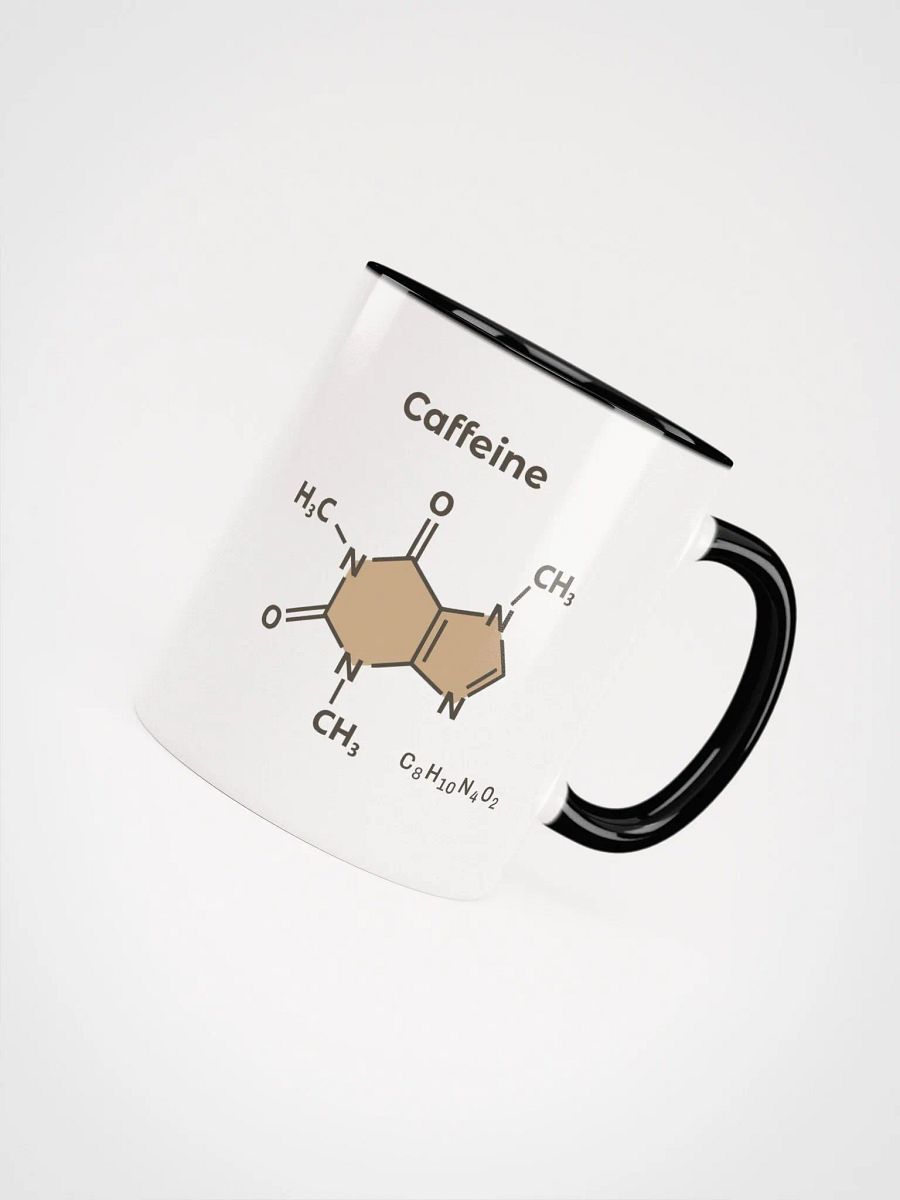 Caffeine Chemical Structure - Ceramic Mug Black Interior product image (8)