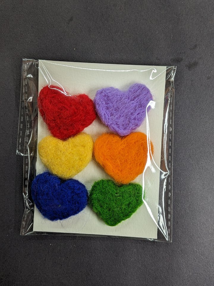 Newborn Photo Props: Rainbow Hearts product image (1)