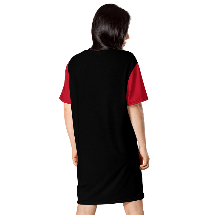 Midnight Veil Designs Black & Red Gothic T-Shirt Dress - Sizes 2XS-6XL product image (2)