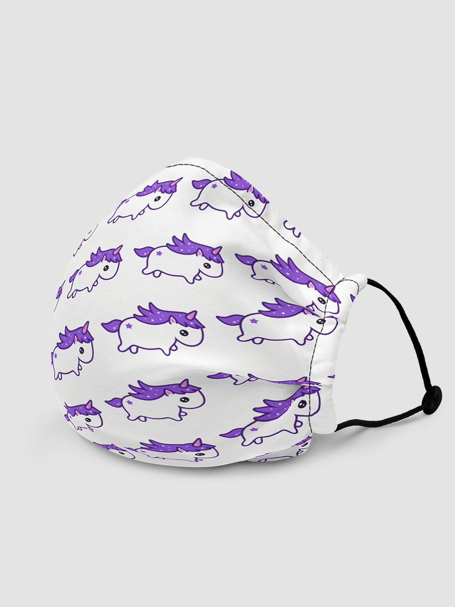 Uwu Unicorn All-Over Print Premium Face Mask product image (2)