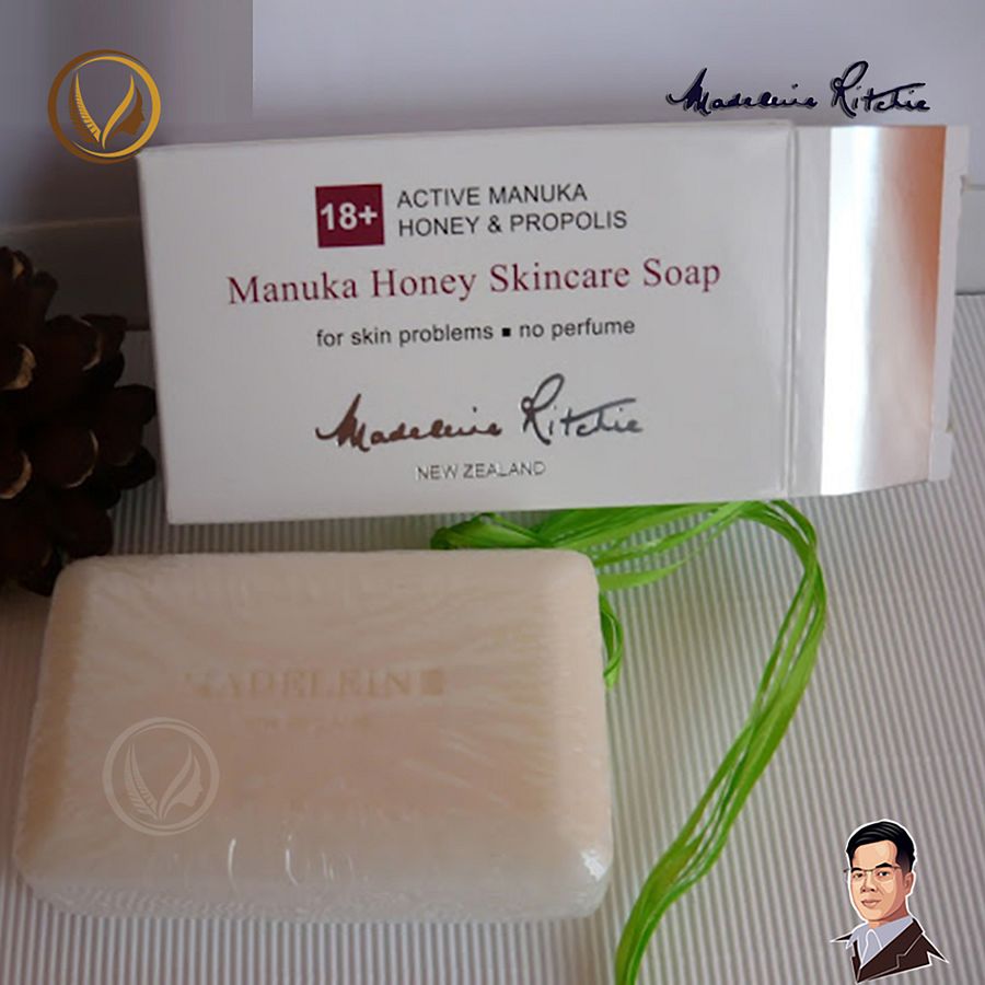 Xà phòng tắm kháng khuẩn mật ong Manuka 18+ Madeleine Ritchie Skin Health 125g product image (4)