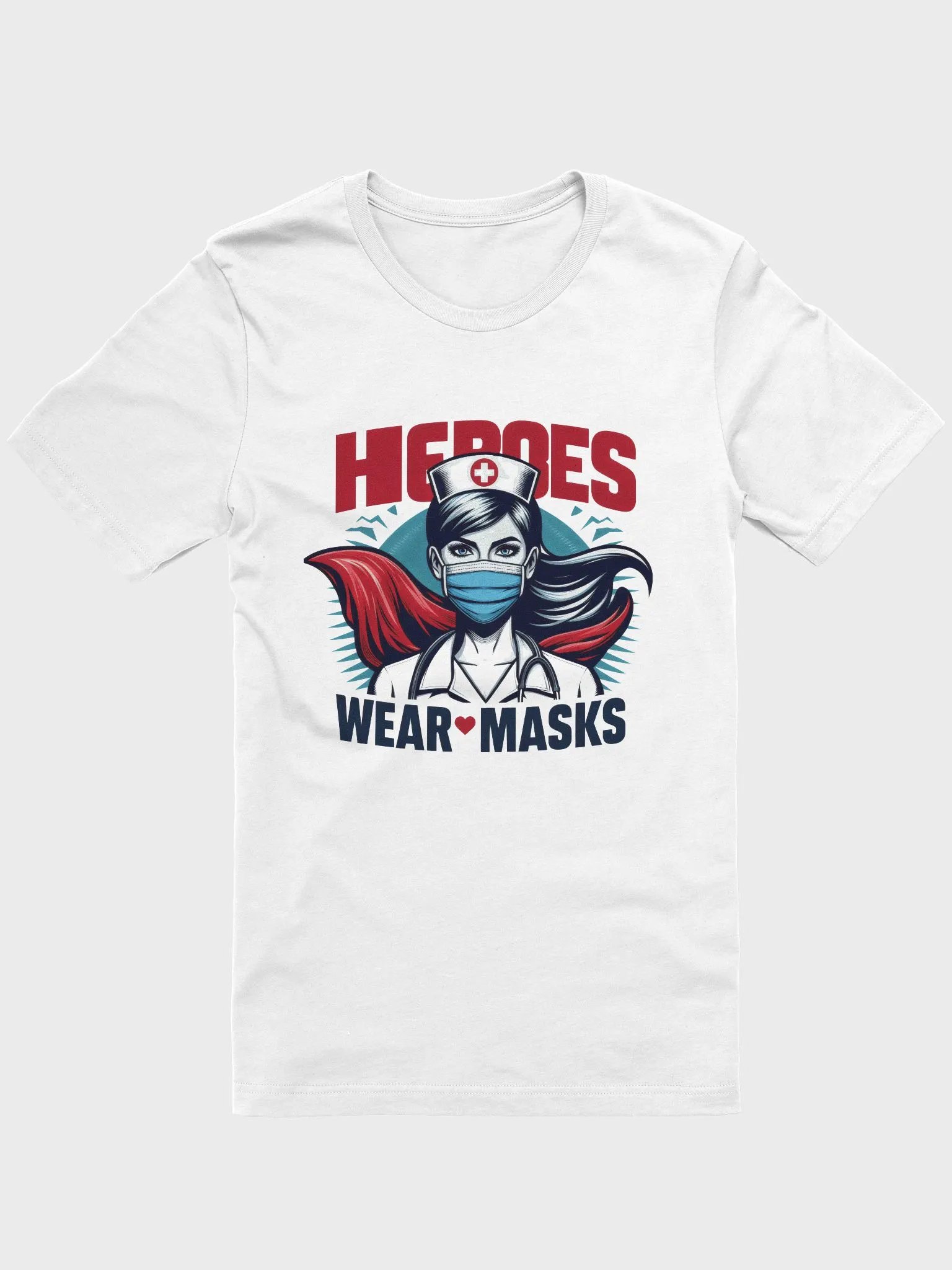 Heroic Nurse Graphic T-Shirt product image (6)