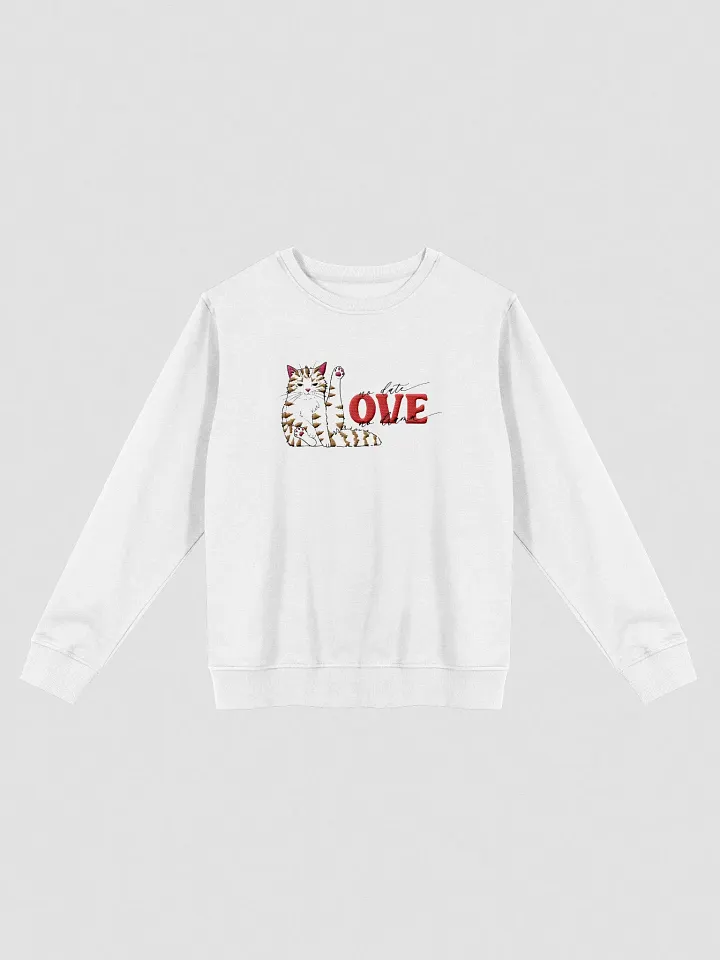 Cat Date Night - Embroidered Organic Sweatshirt product image (2)