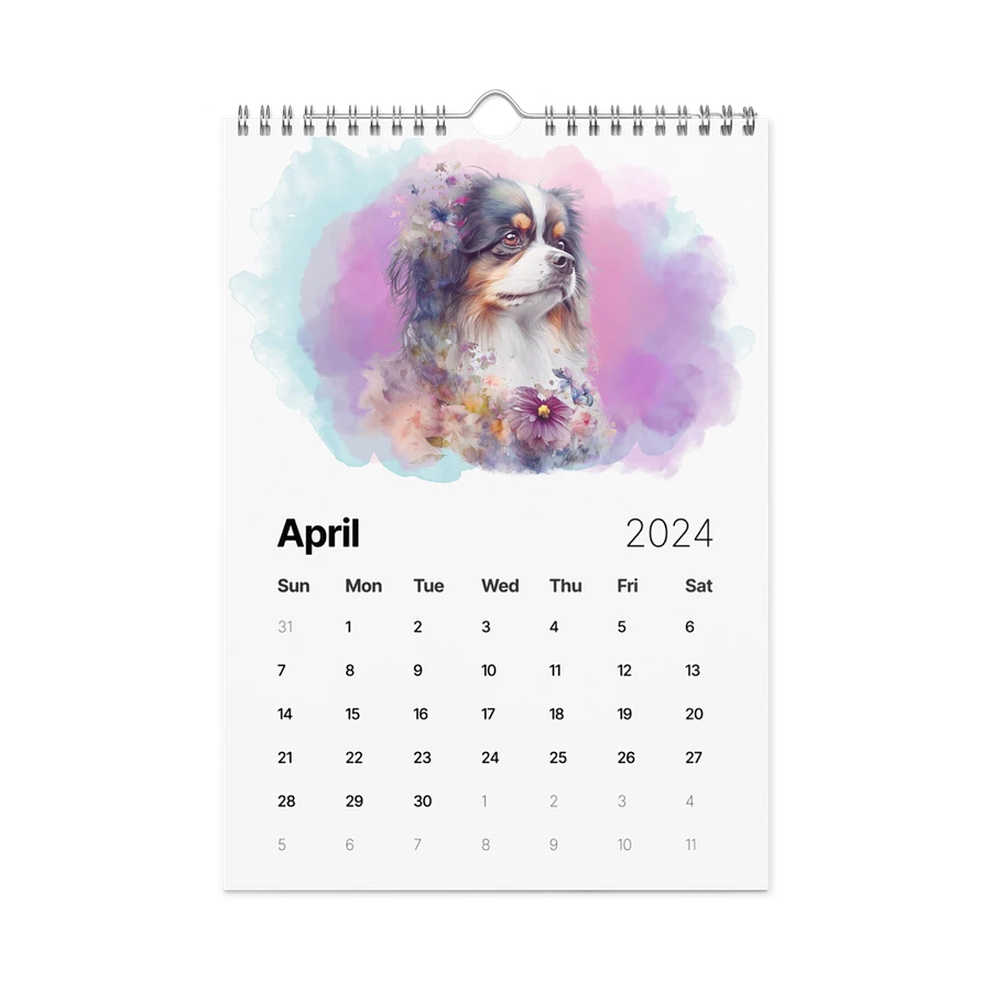 Watercolor Dogs 2024 Wall Calendar, 12 Month product image (7)