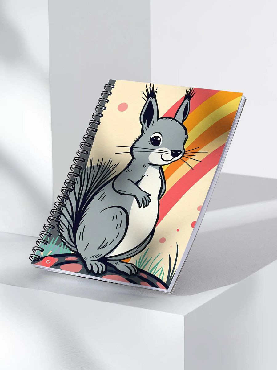 Rainbow Squirrel Spiral Notebook product image (3)