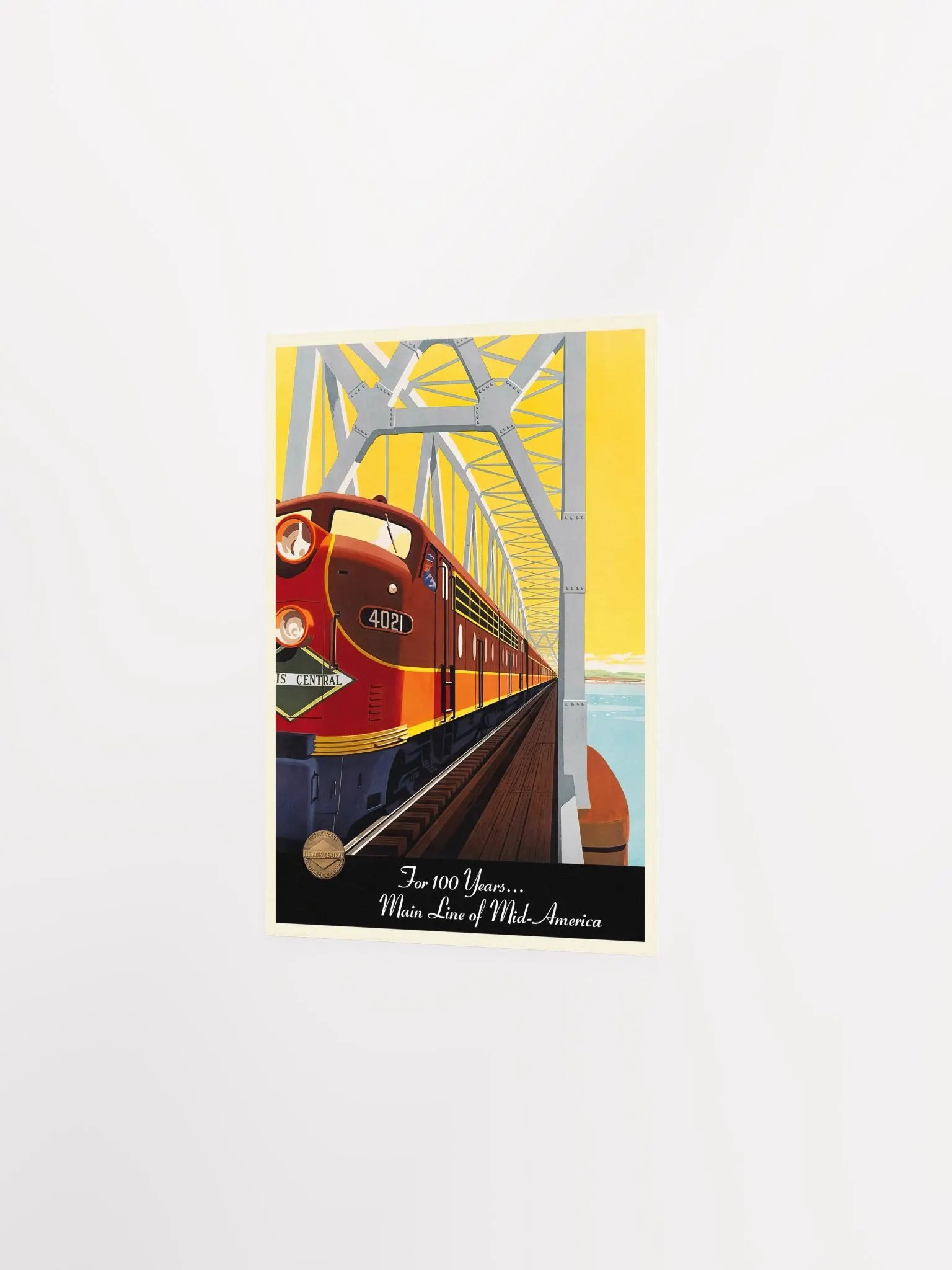 Mid-America Railway, 1950s — retro train poster, vintage train art, train print, retro travel wall art product image (7)