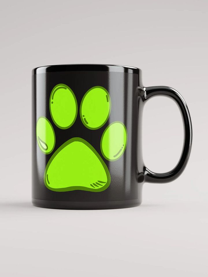 (Black) Light Green Paw Mug product image (1)