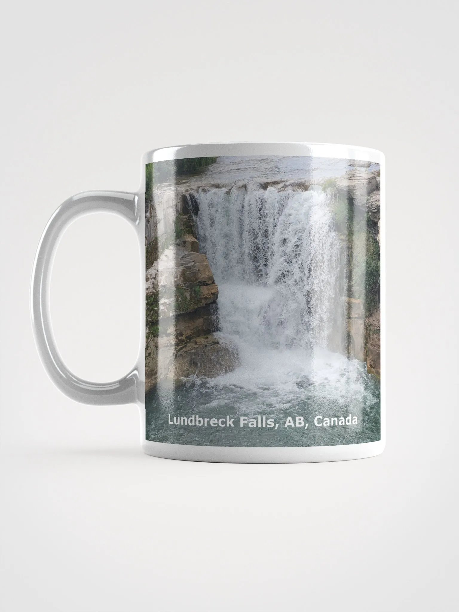 White glossy mug - Lundbreck Falls product image (12)