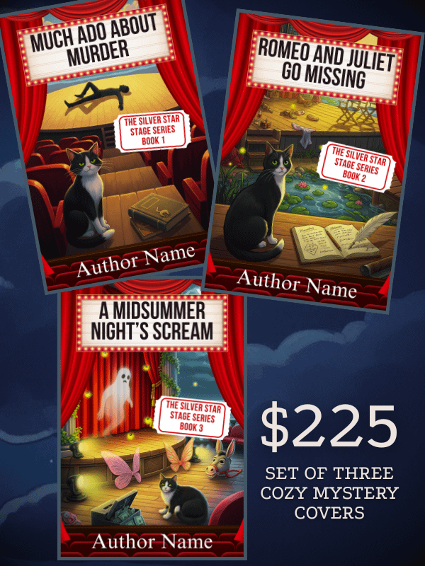Silver Stage – 3 Cozy Mystery Cover Bundle product image (1)