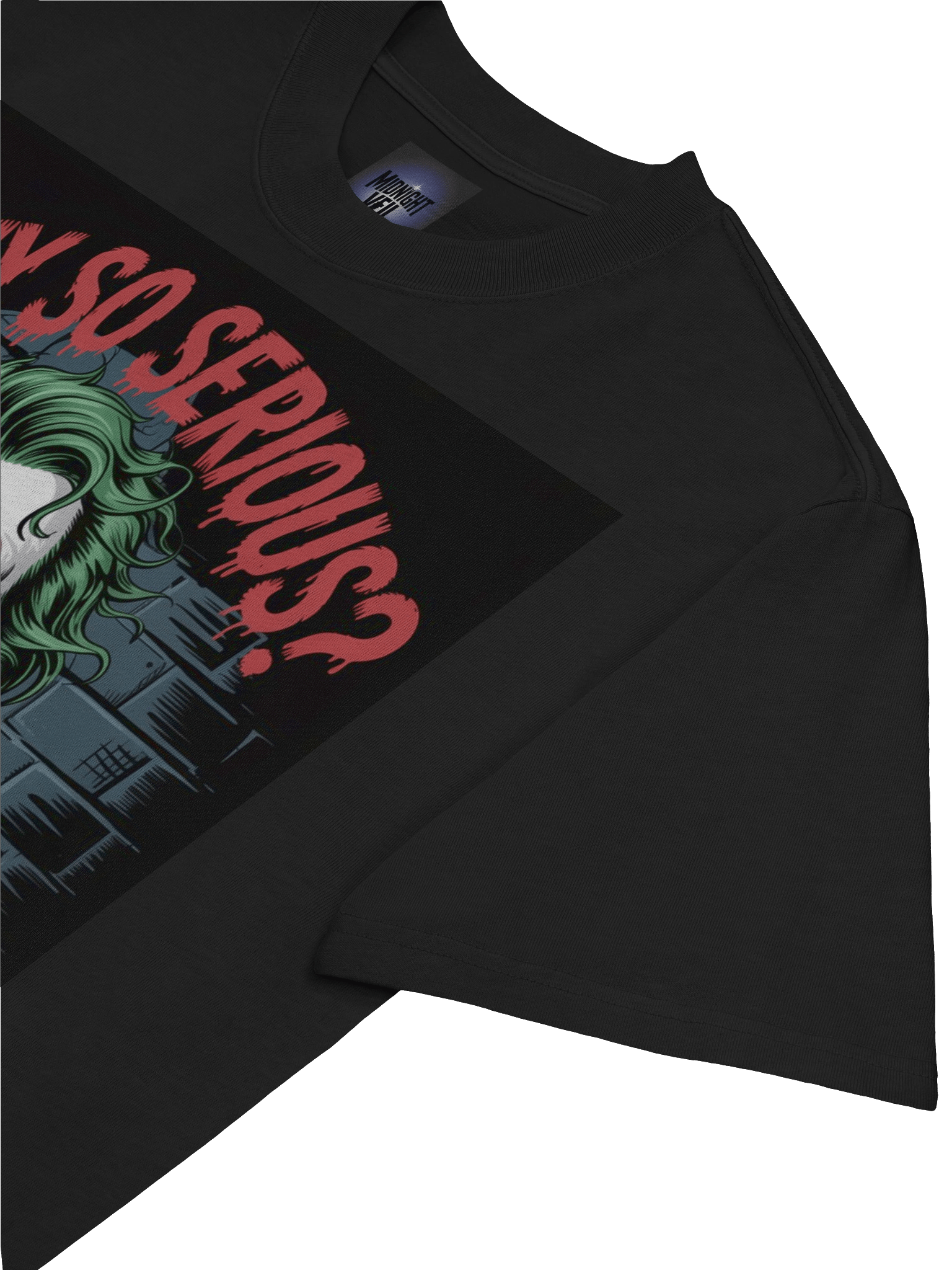 Sinister Query: Why So Serious? Joker Oversized Faded T-Shirt product image (7)