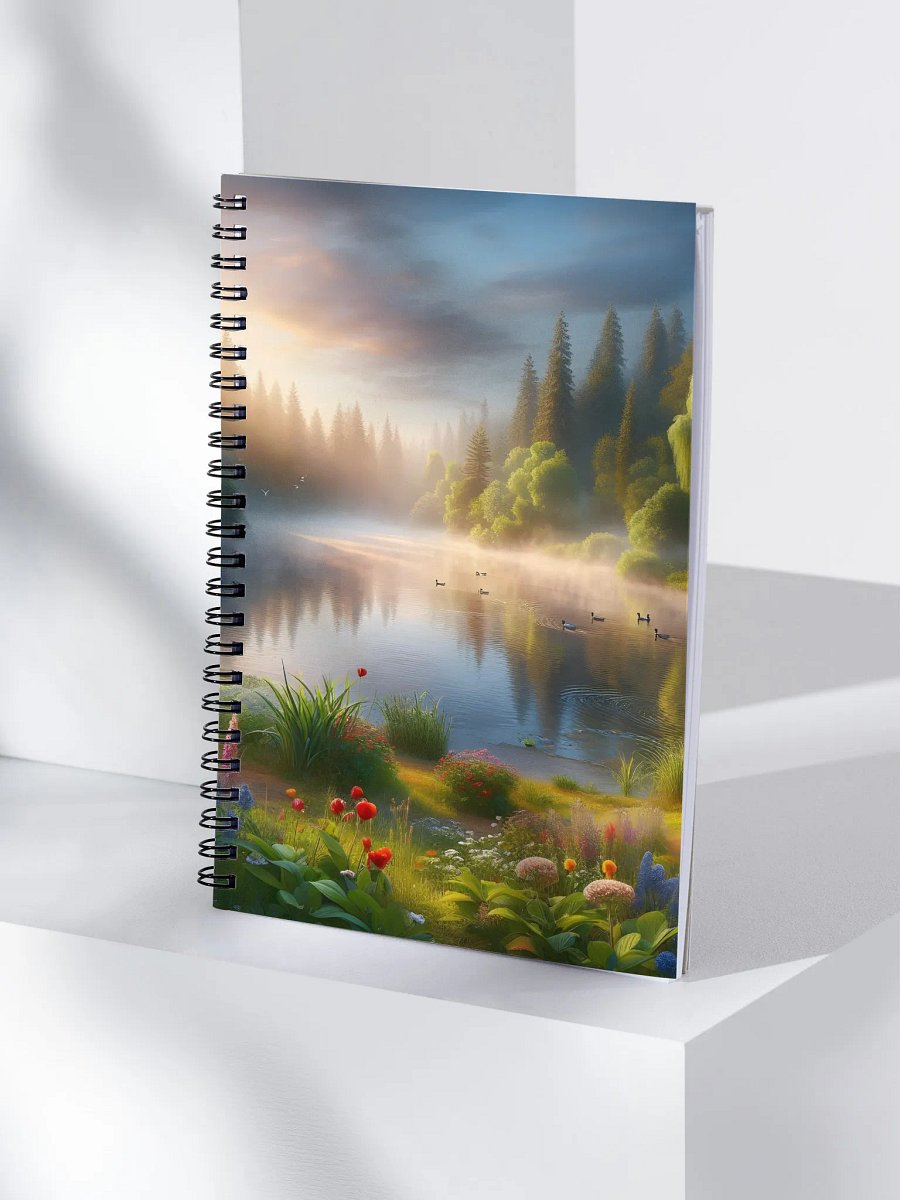 Morning Glow Spiral Doted Notebook product image (4)