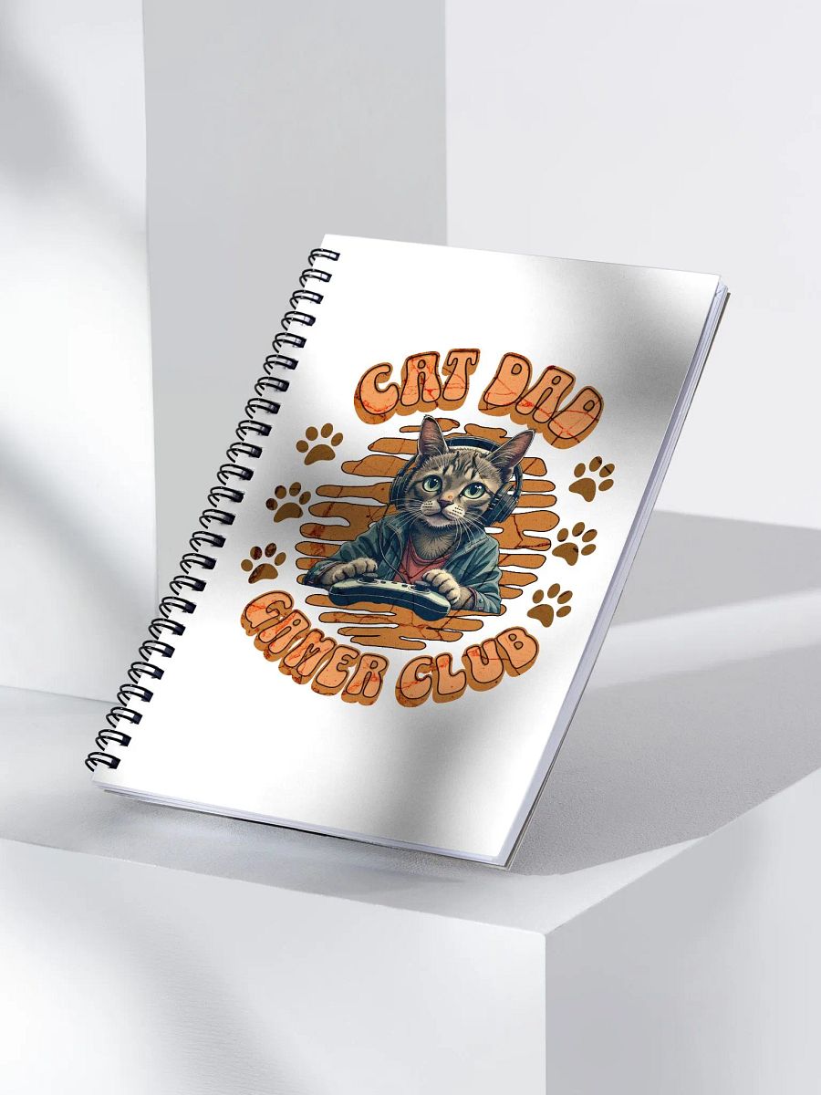 Cat Dad Gamer Club Pawsome Notebook product image (3)