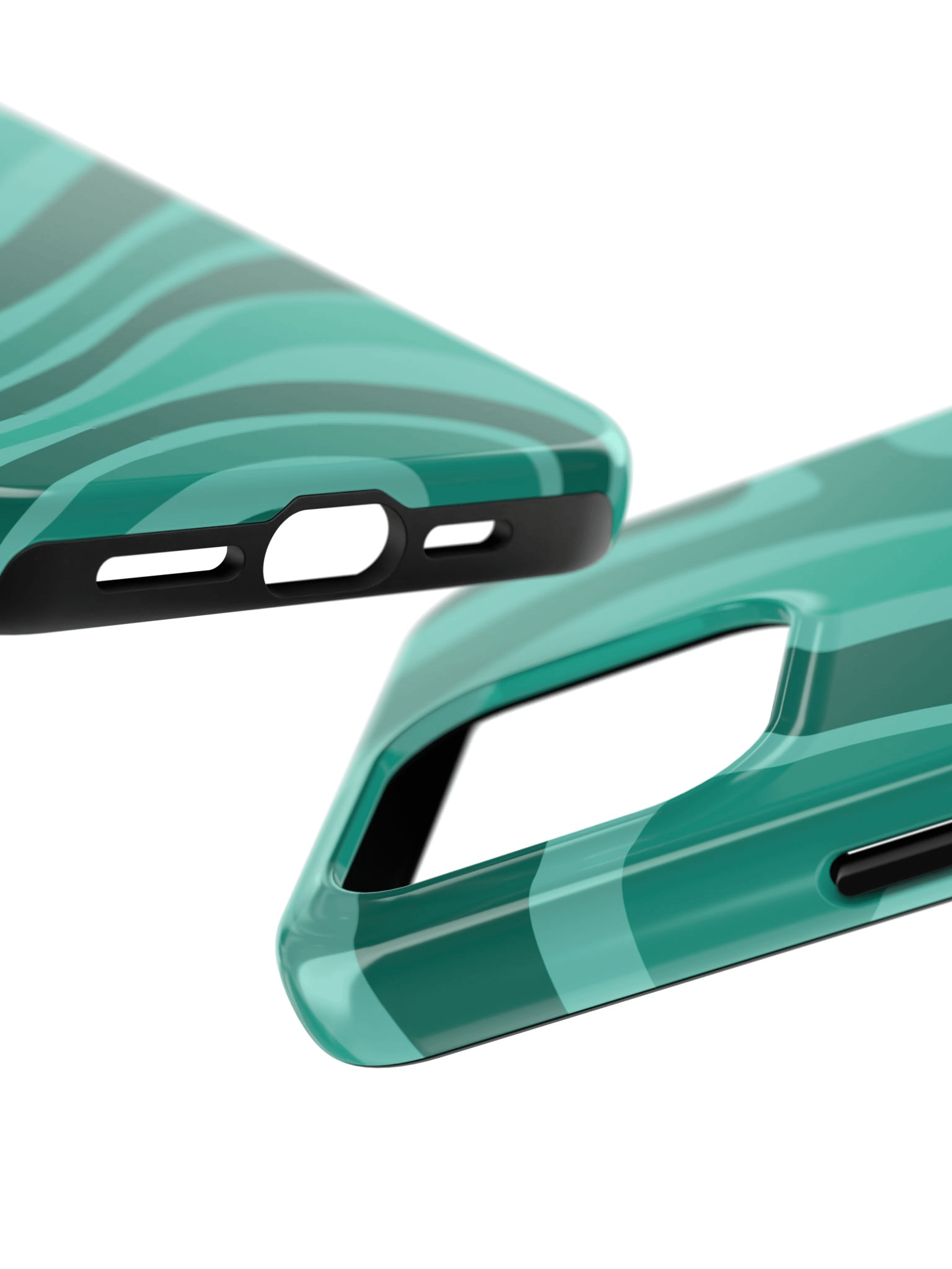 Aqua Ripple Flow Tough iPhone Case product image (2)
