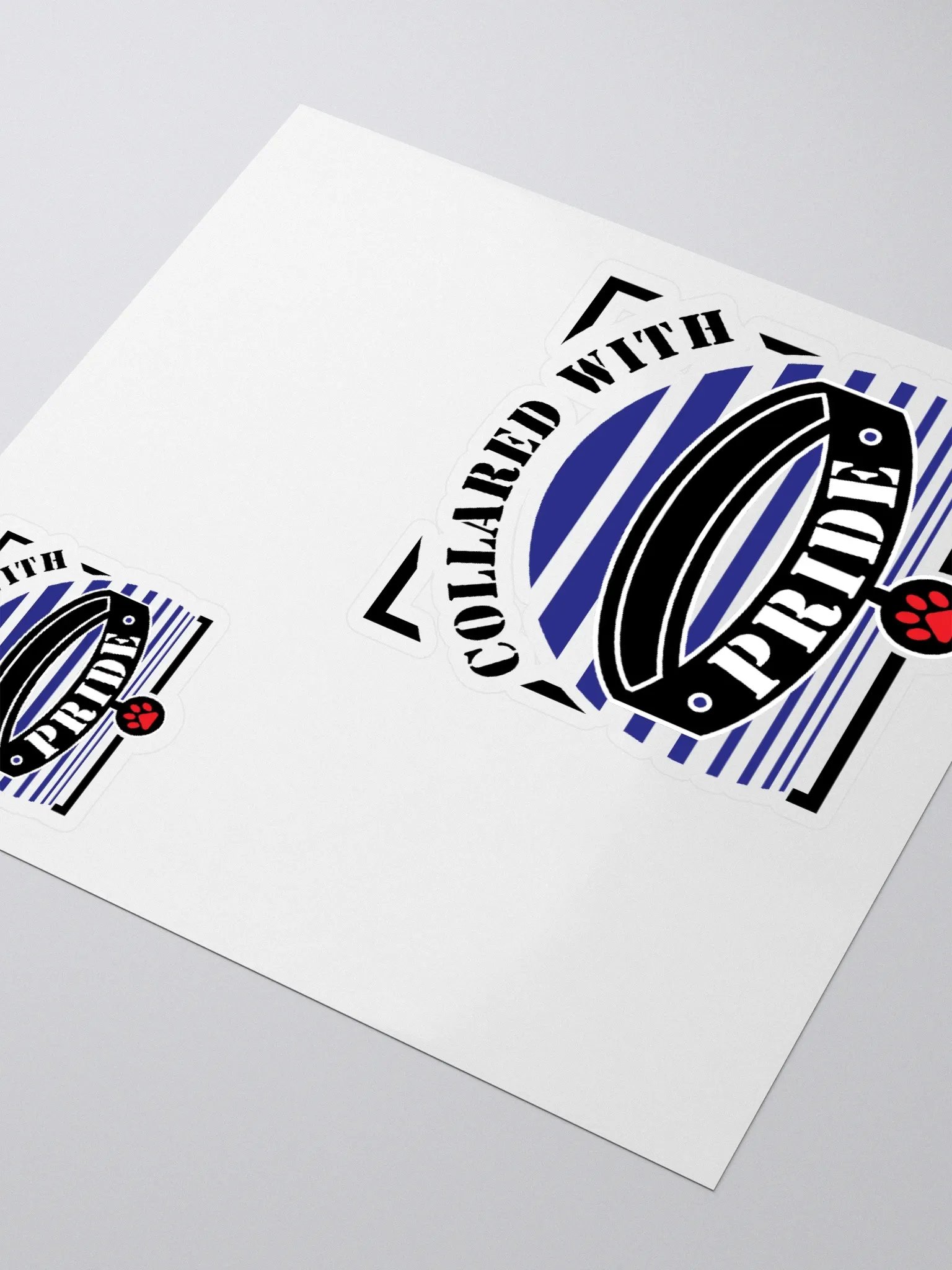 Collared With Pride Kiss Cut Stickers product image (1)