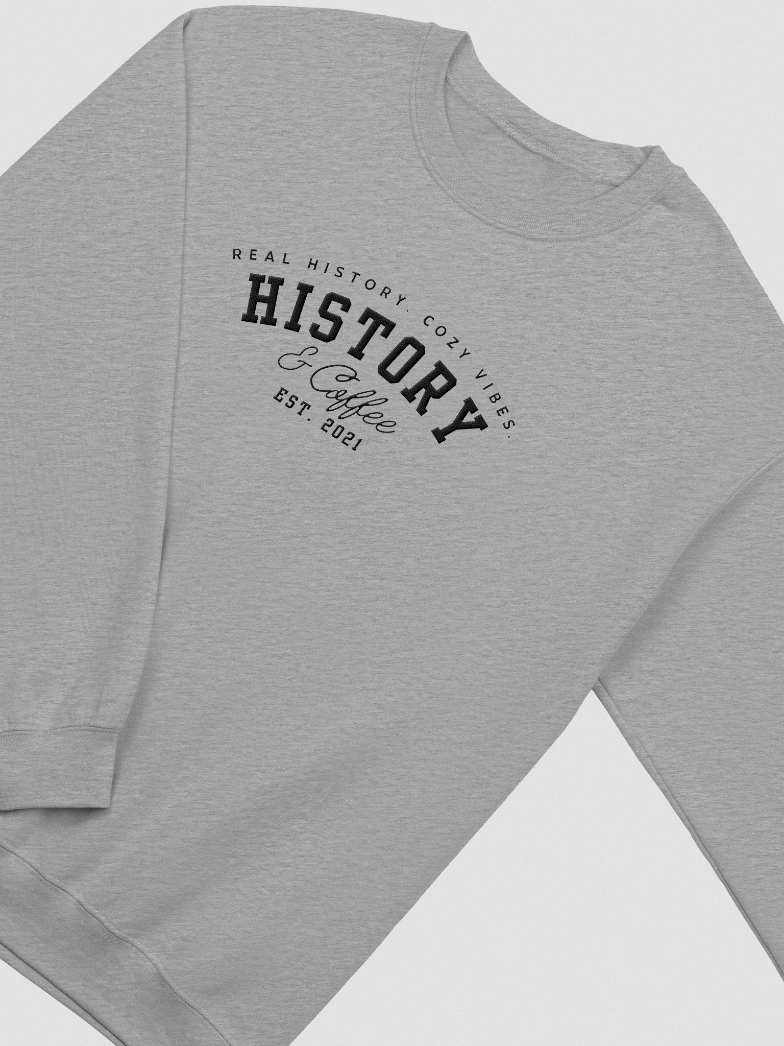 Real History – Cozy Vibes Crewneck Sweatshirt (Light) product image (3)