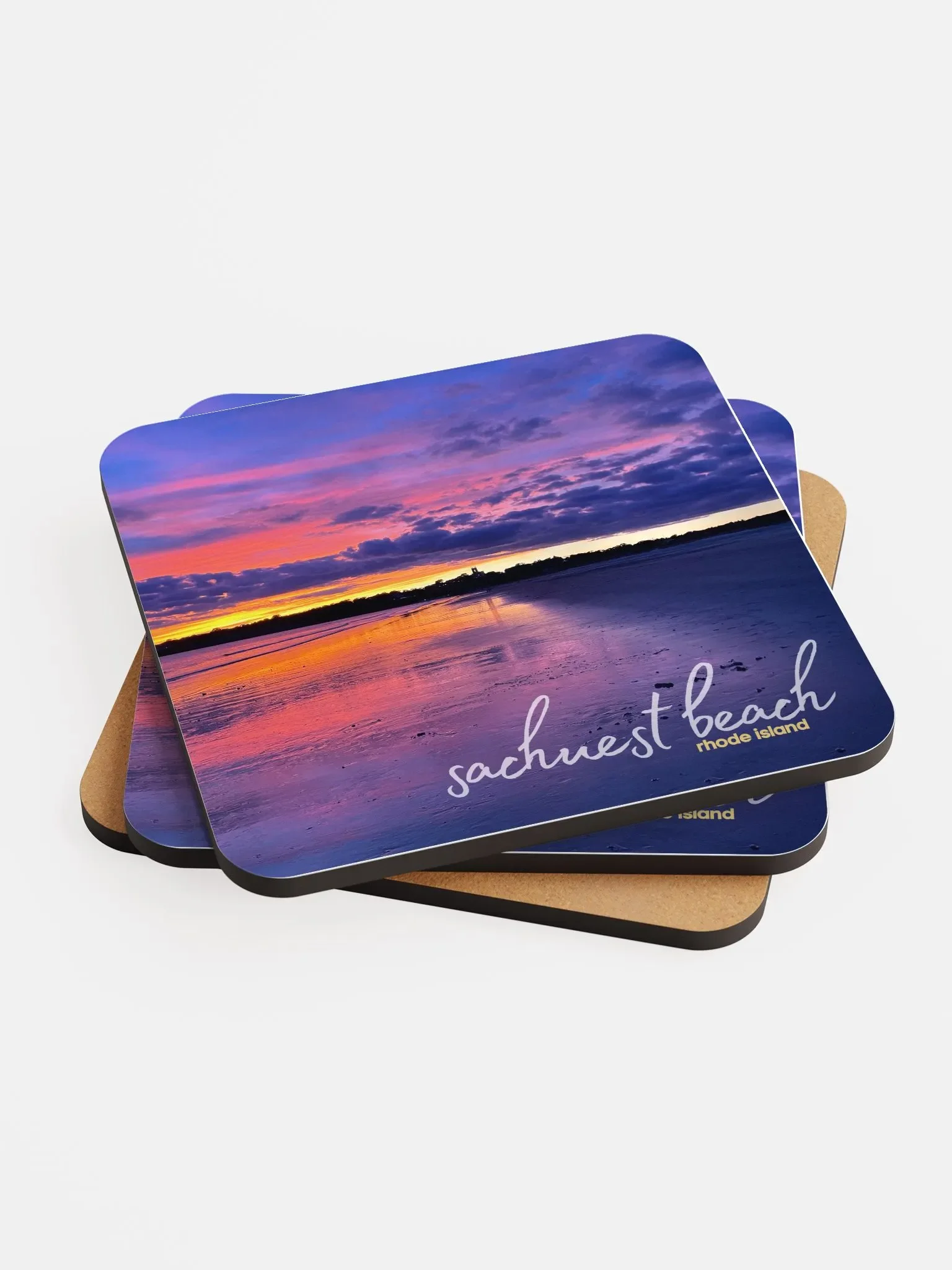 The Ocean State Series: Sachuest Sunset Coaster product image (2)