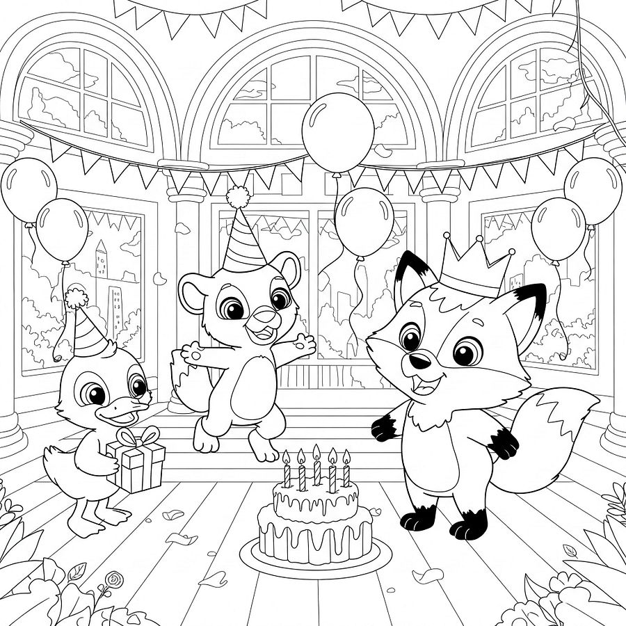 Jungle to City Adventure Coloring Book product image (7)