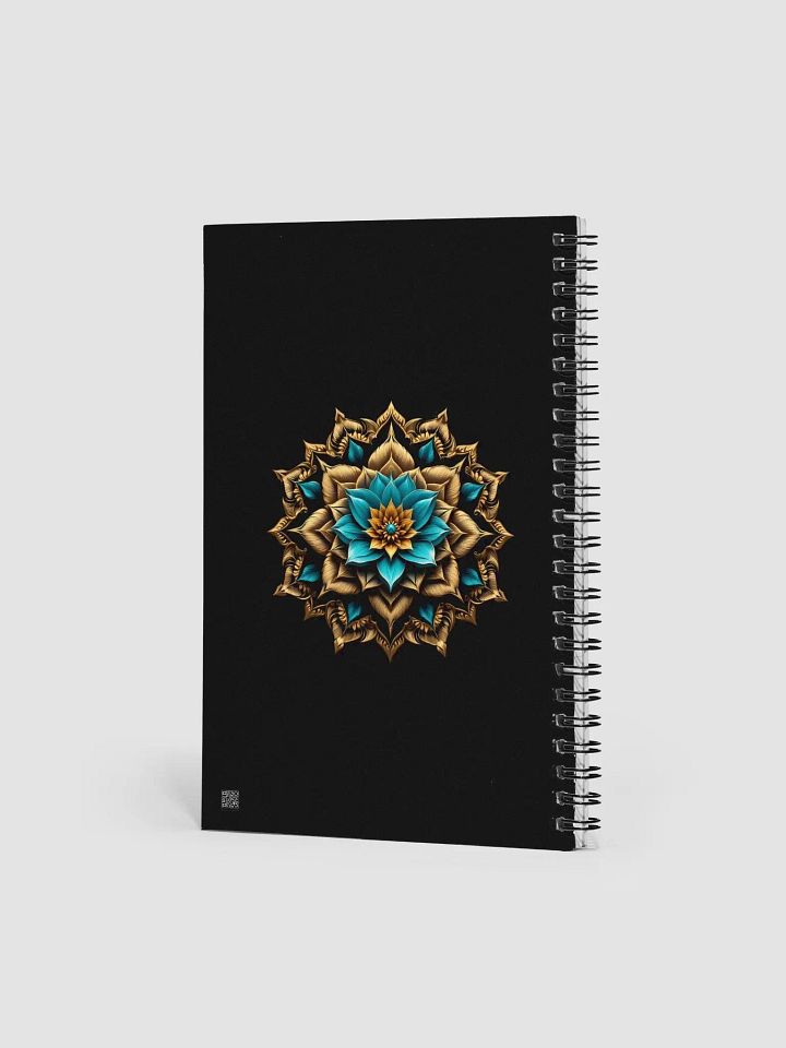 Spiral Notebook with Gold Mandala Design product image (2)